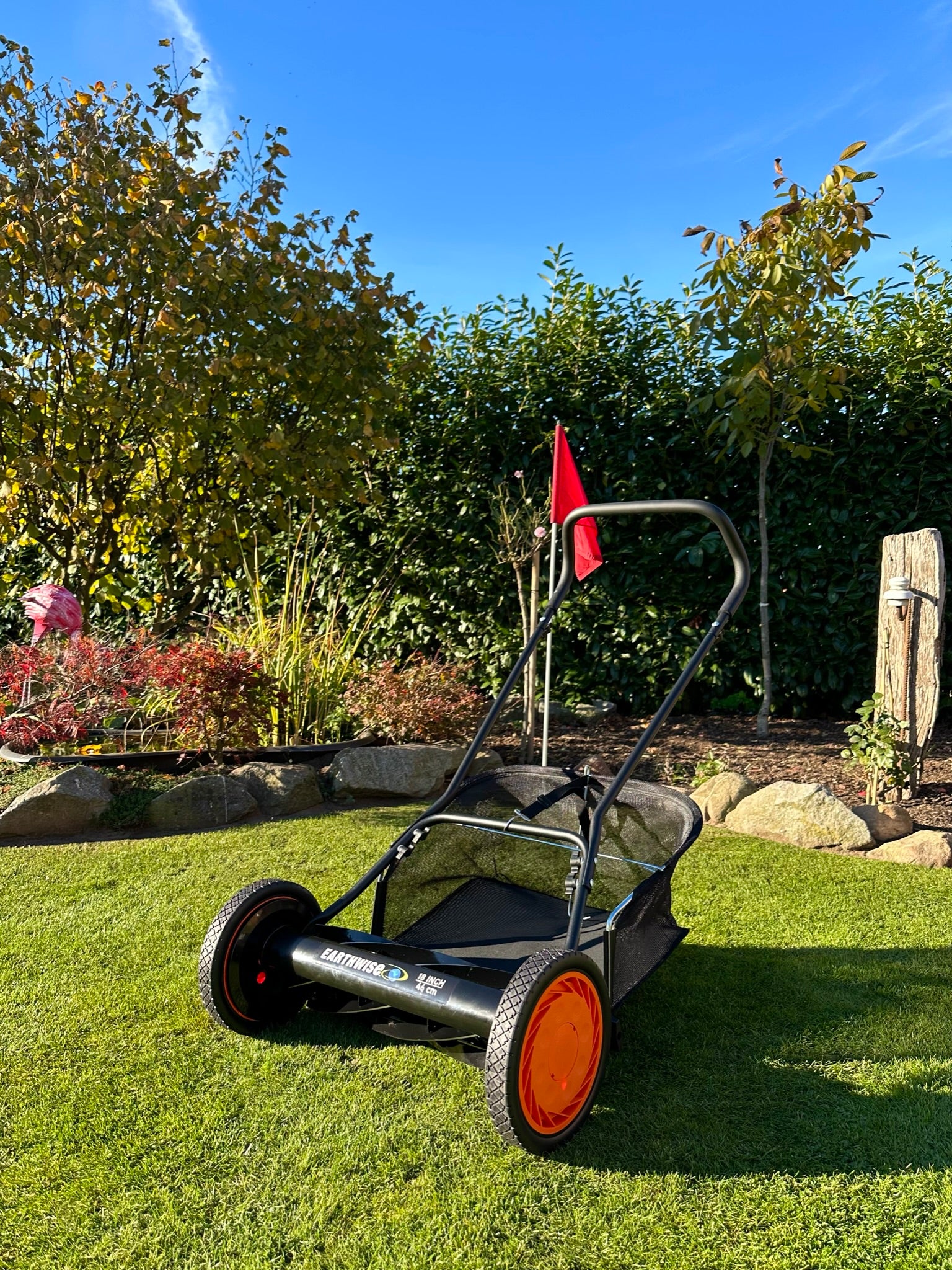 Earthwise Spindelmäher 18" 7 Messer mit Fangkorb