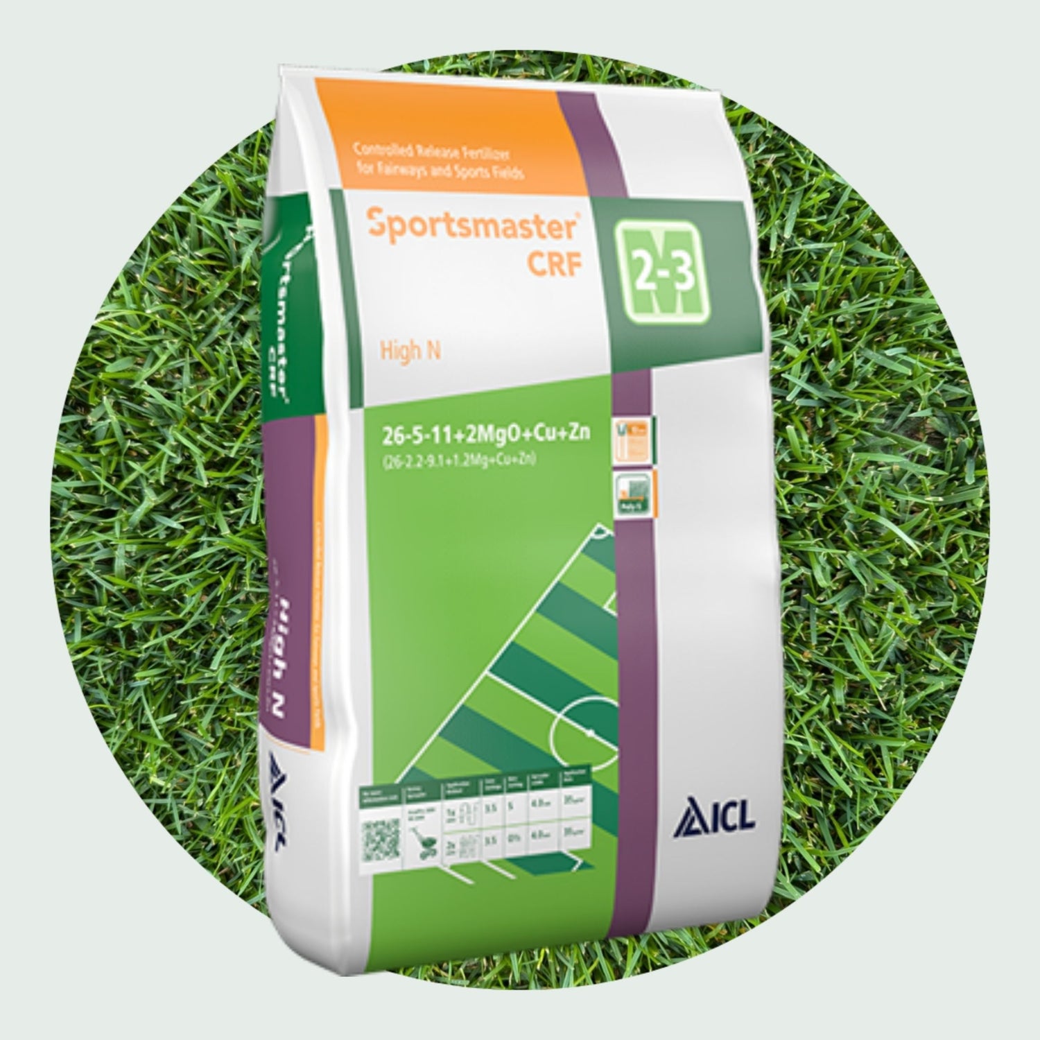 Frühjahrsdünger 25kg/1000m² - ICL Sportsmaster CRF High N 26-5-11 2,0